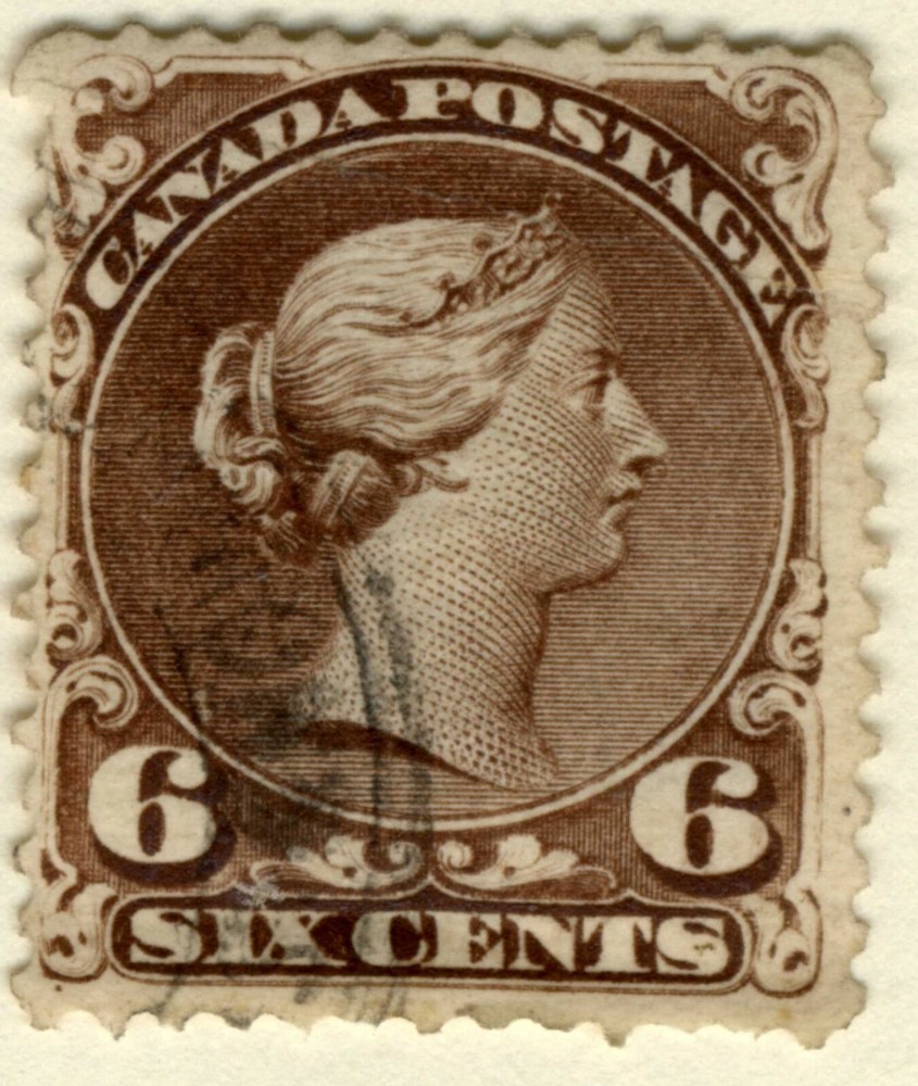 1868-76 Canada🍁 # 27 6-CENT Used