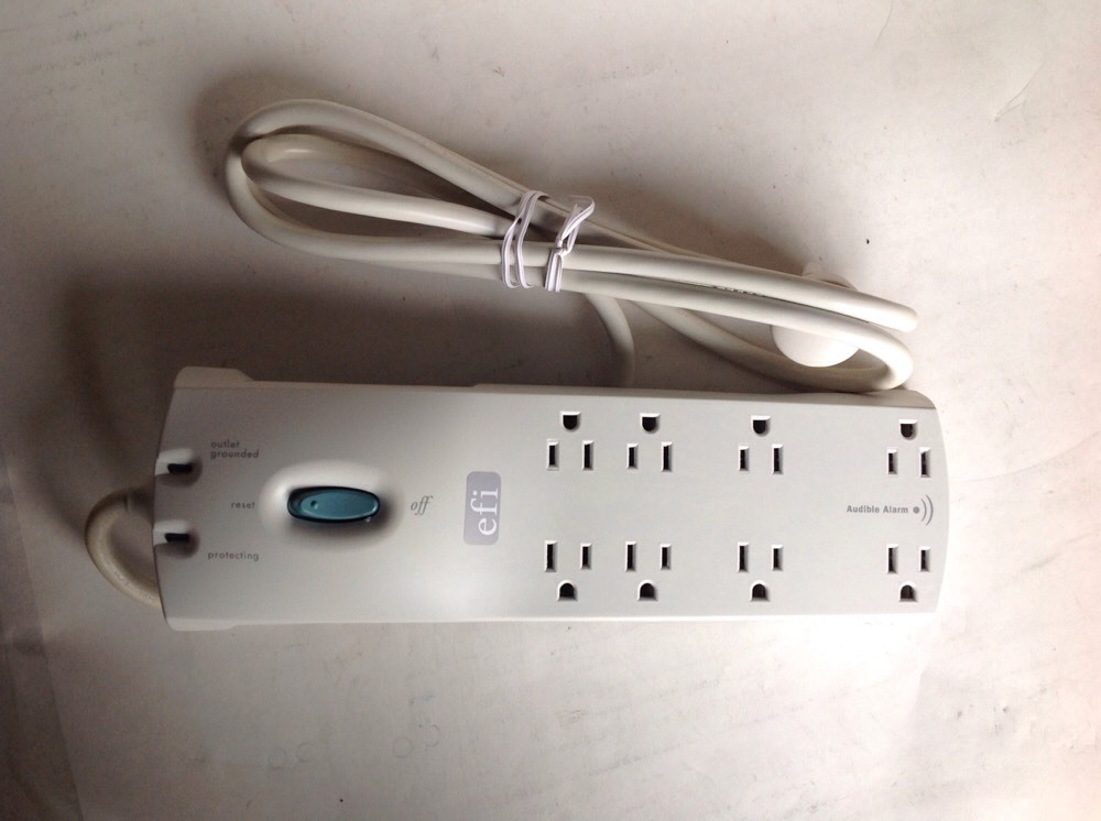 EFI ELECTRONICS POWERTRACKER SURGE PROTECTORS P150ES 8 OUTLET STRIP