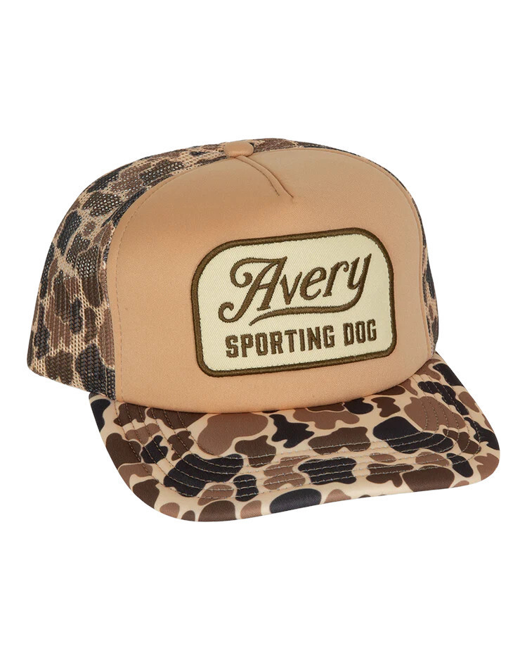 Avery Sporting Dog Camo Cap – Adjustable Snapback Hunting Hat