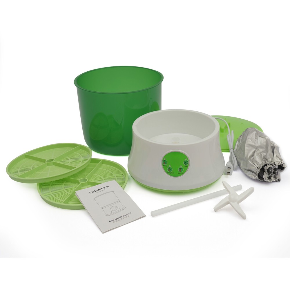 2-Layer Bean Sprouts Machine Auto Electronical Bean Seed Sprout Maker 110V 20W