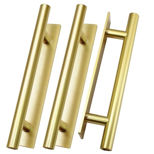 10 PCS Self-Stick Push Pull Helper ABS Plastic Handle, Wardrobe Handles Gold