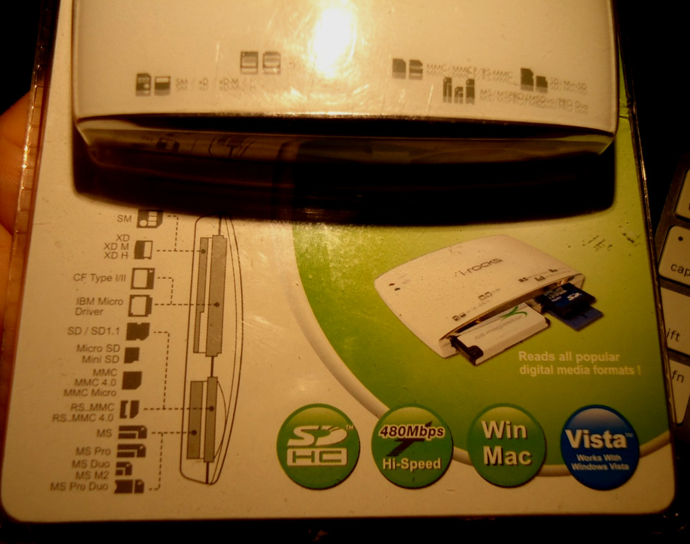 I-rocks IR-5400 STYLISH Multi Card White Reader