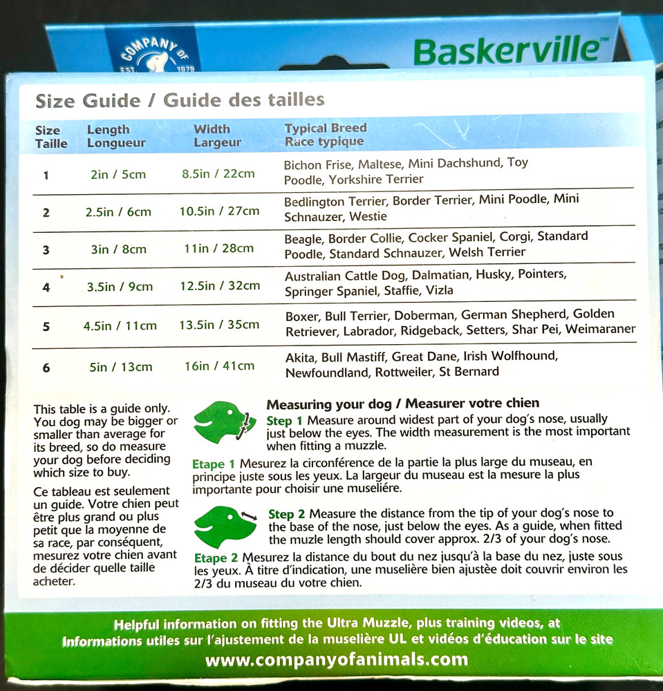 Baskerville Ultra Muzzle for Dogs, Size 5 - Black