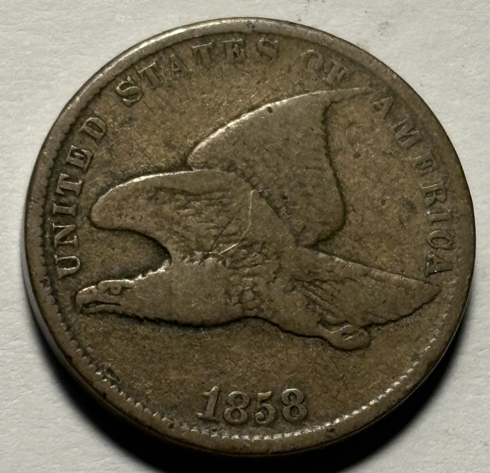 1858 Flying Eagle Cent — Circulated, Original Surfaces 🔥