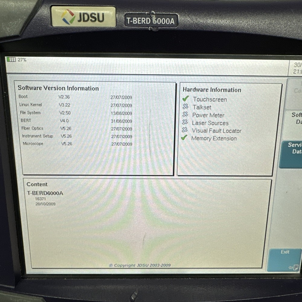 JDSU T-BERD 6000A Compact Network Test Platform
