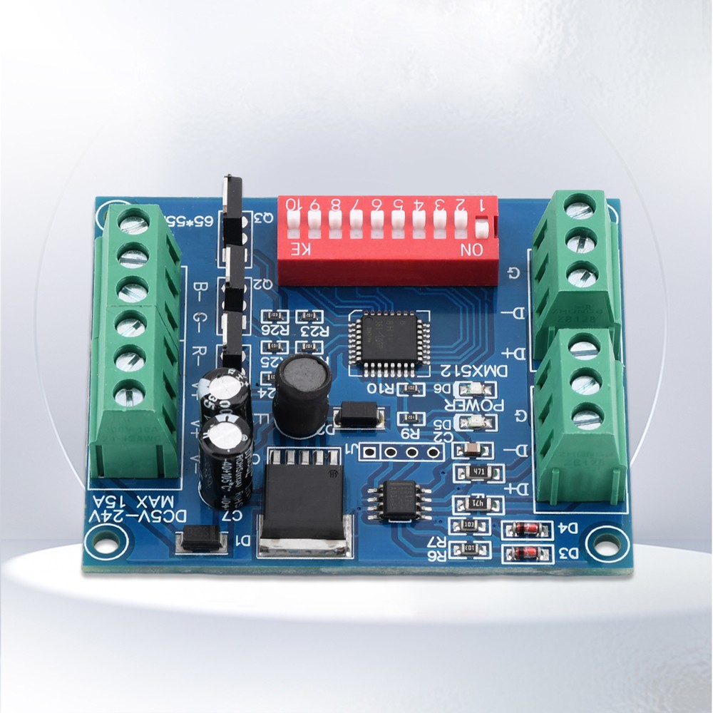 3CH Channel DMX512 Decoder 15A RGBW Controller led stage Dj lighting CMOS Output