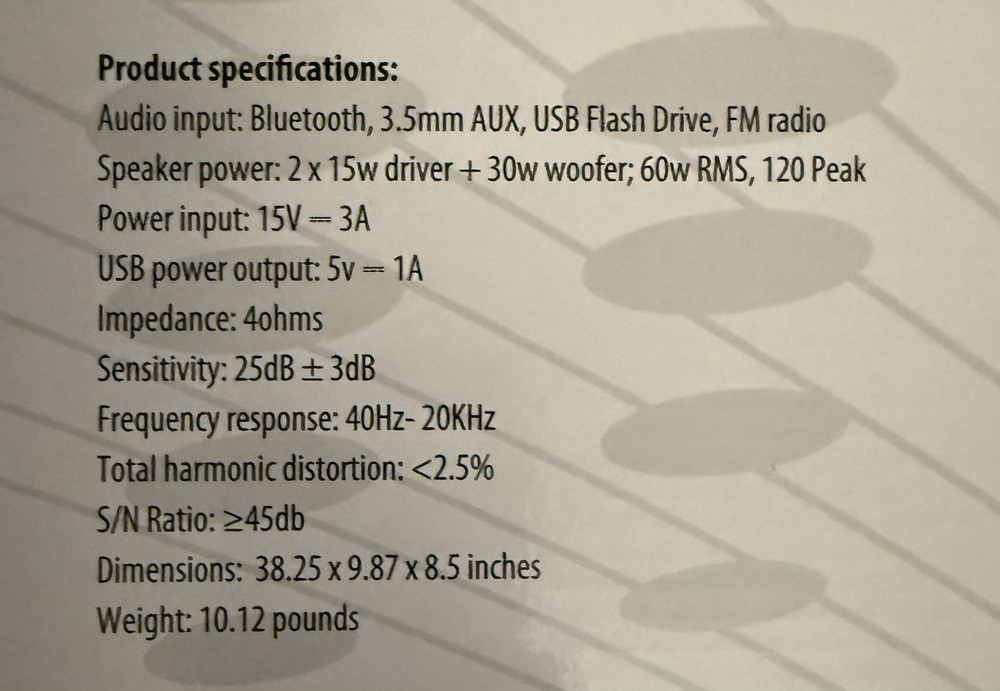 BlueSYNC STW Bluetooth Tower Floor Standing Speaker with Integrated Subwoofer
