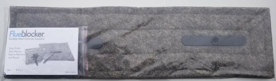 Rectangle FlueBlocker Chimney Draft Stopper, Wool Chimney Sheep
