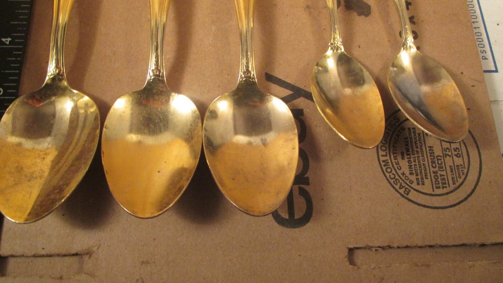 International Stainless Gold / Rose 5 spoons
