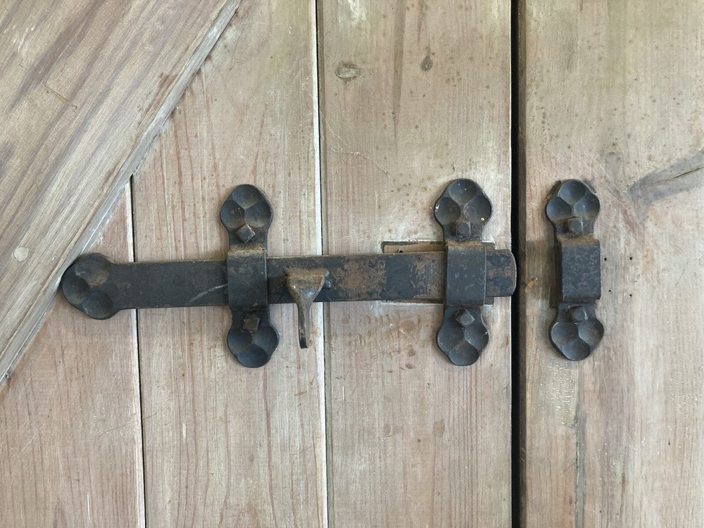 1939 Cyprus Double Doors, Original Hardware, Texas Ranch