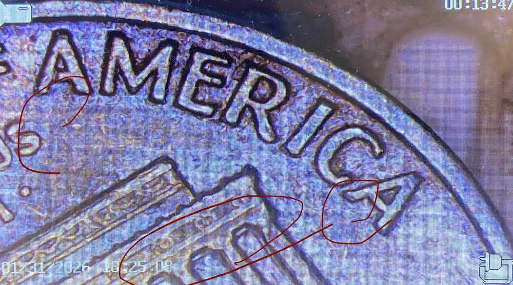 1968 D Lincoln Penny DDO Multiple Errors Toned