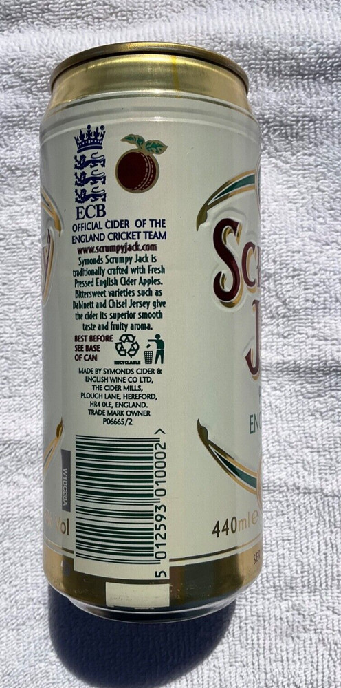 SYMONDS SCRUMPY JACK PREMIUM ENGLISH CIDER BEER CAN