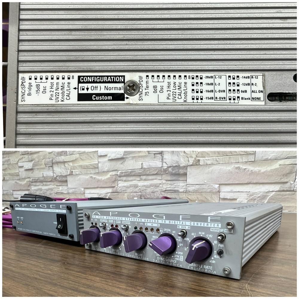 APOGEE AD-1000 REFERENCE STANDARD 20-BIT RESOLUTION AD CONVERTER W/ POWER SUPPLY