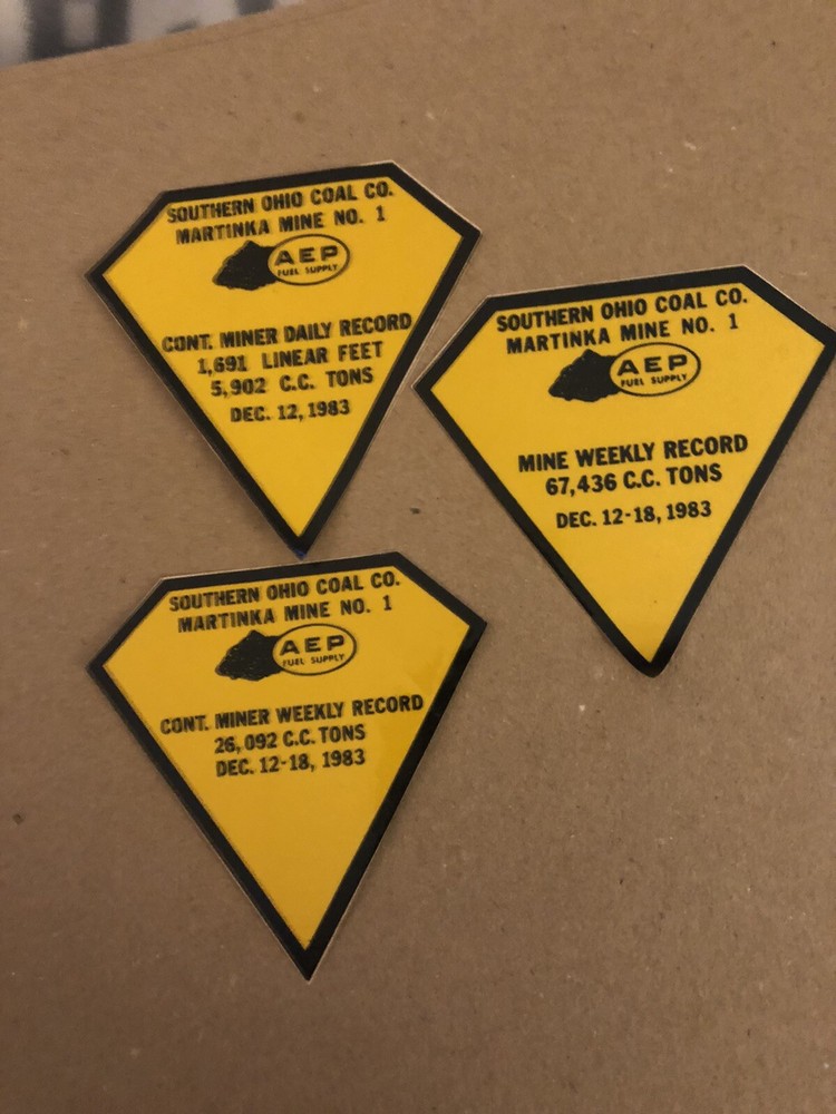 coal mining stickers nice older coal companies