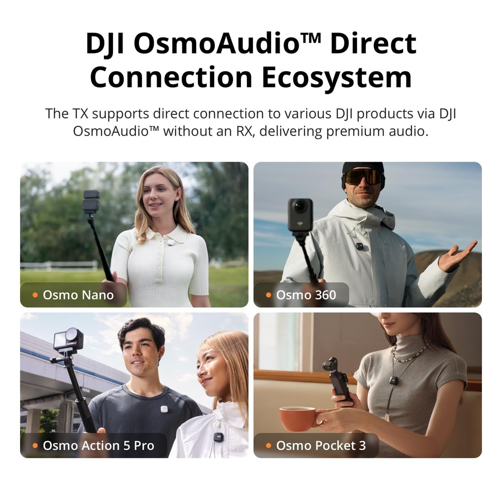 DJI Mic Mini Transmitter Infinity Black Wireless Compact Audio Solution