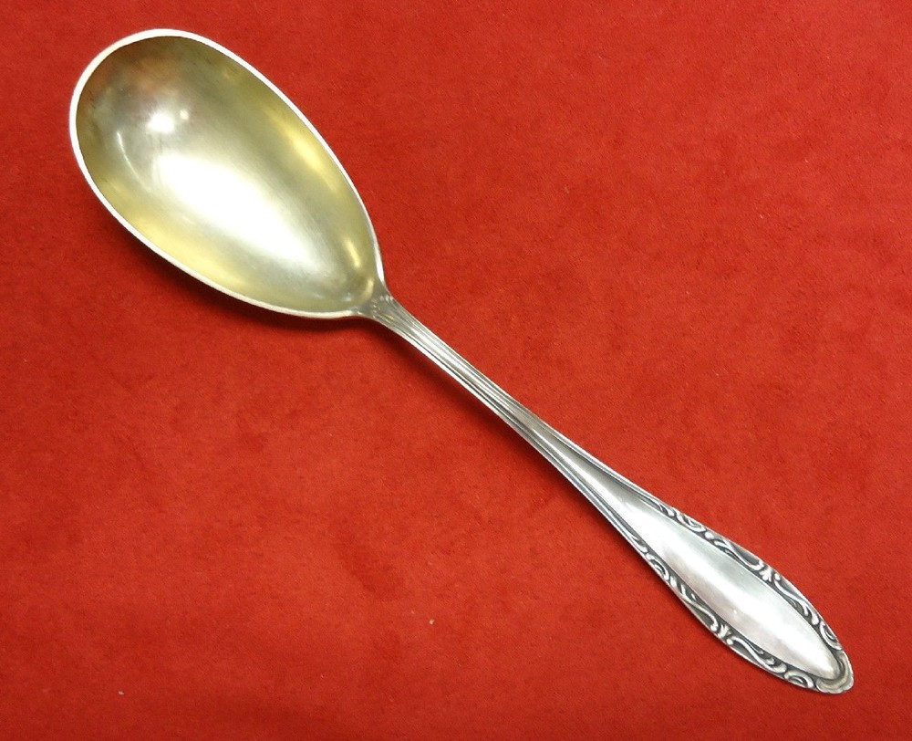 German 800 Silver Casserole Spoon or Large Serving Spoon (#2229)