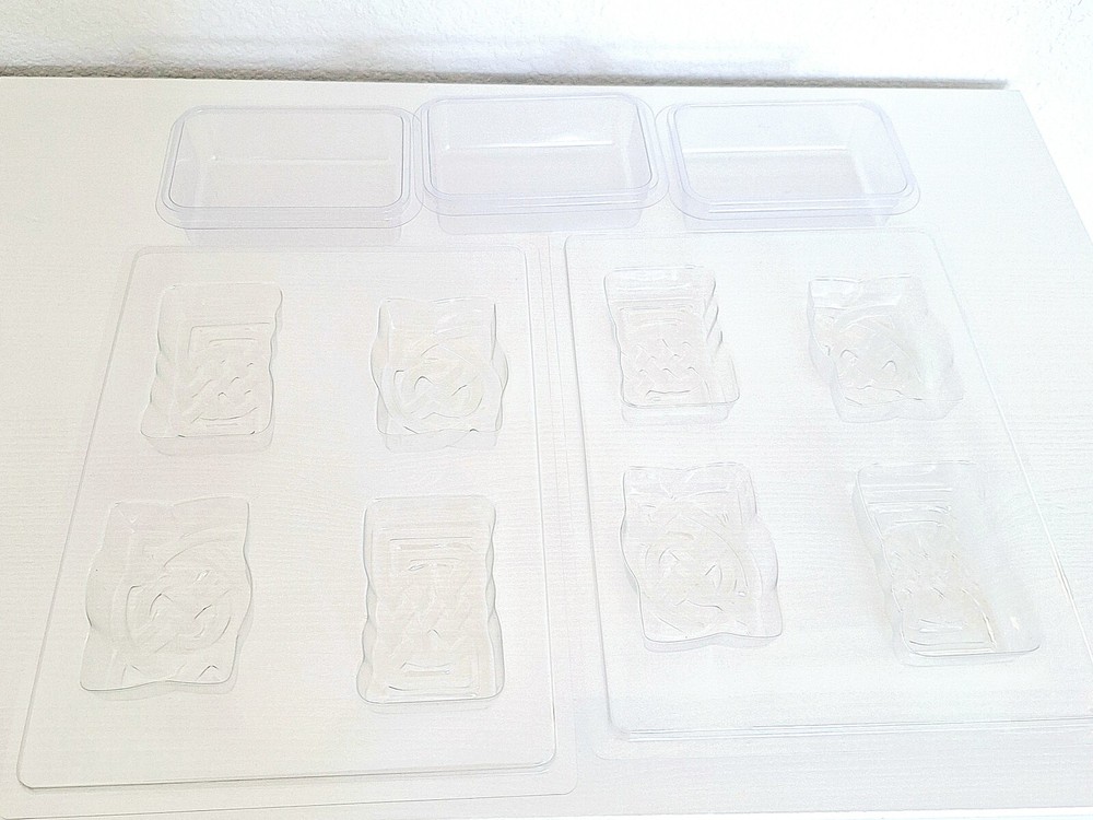Plastic soap molds (rectangle shape)