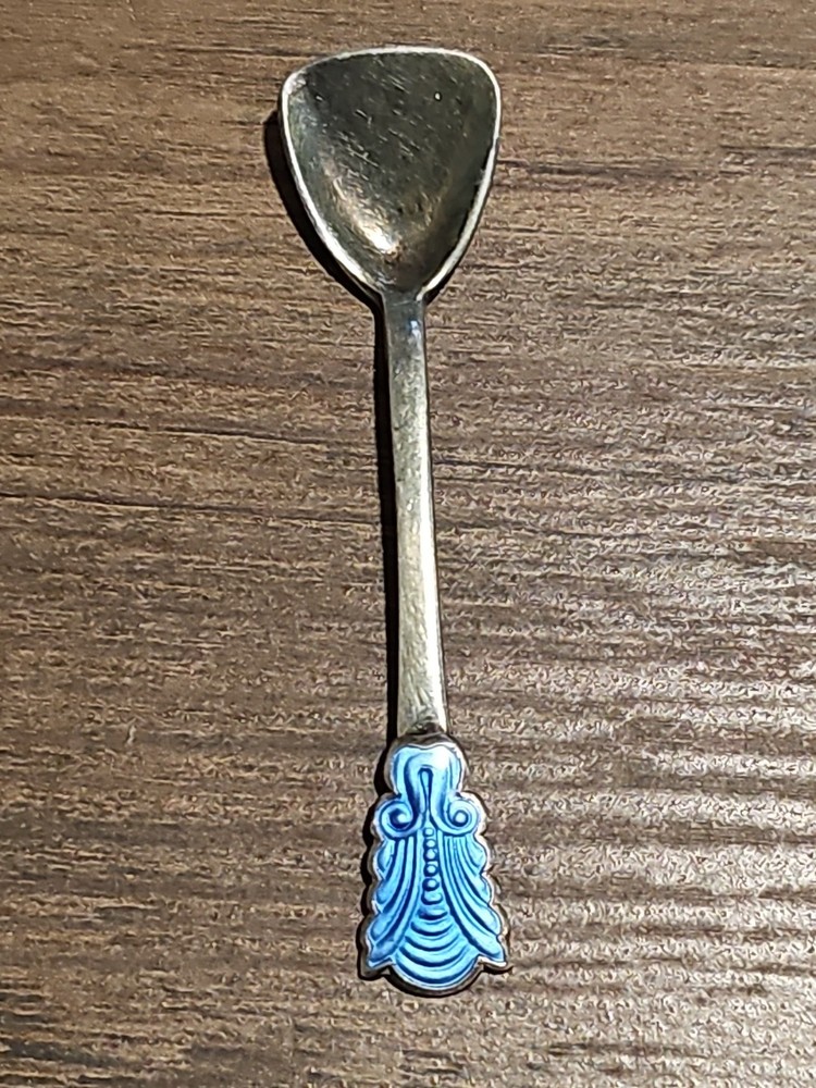 Norway Enamel Sterling Spoon