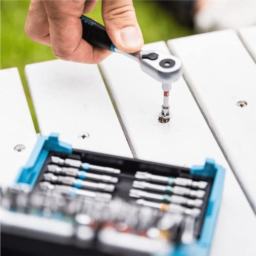 SmartCase socket set 2200SC-2 I 50-piece tool Multi-colour Ratchet Bit Set