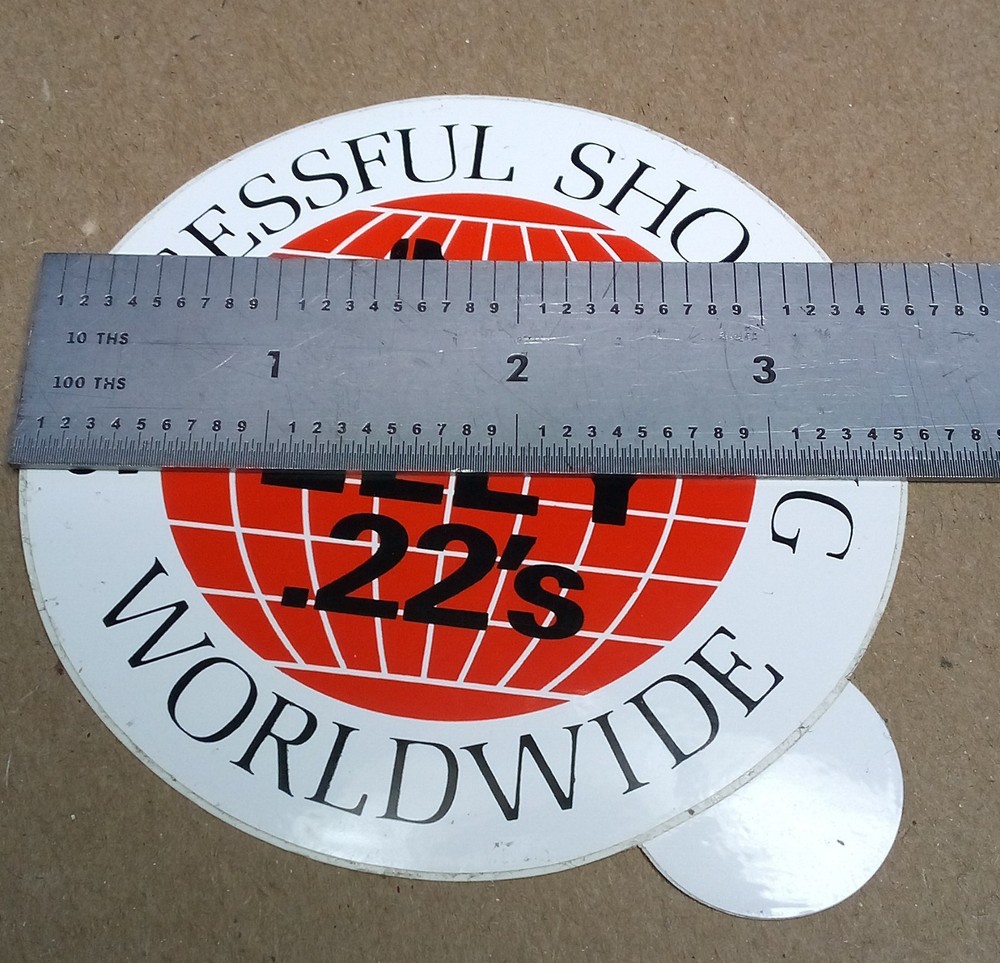 ELEY .22's SUCCESSFUL SHOOTING WORLDWIDE sticker