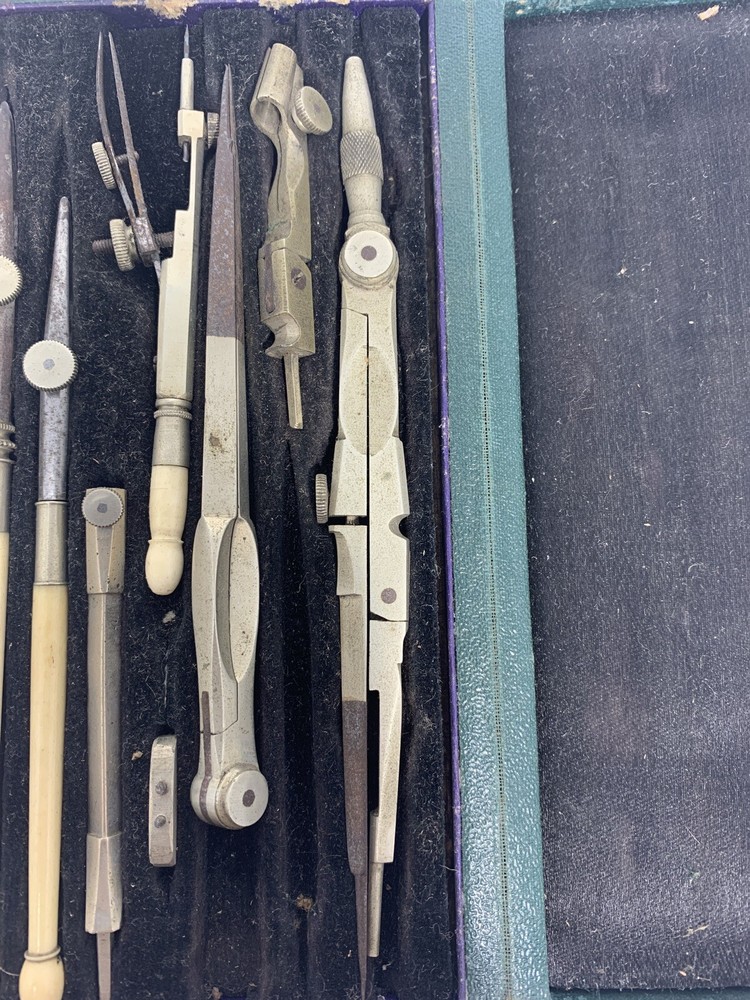 WW 2 Japanese drafting tools map making navigation Army Navy Marines collectible