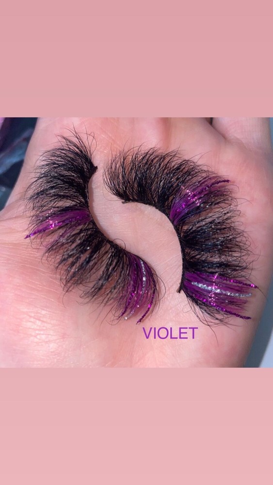 Glitter Mink Lashes, handmade 