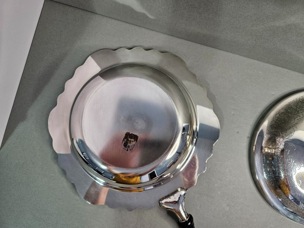 Webster Wilcox Silver Plated Ornate Chafing Dish with Lid 2 pc.
