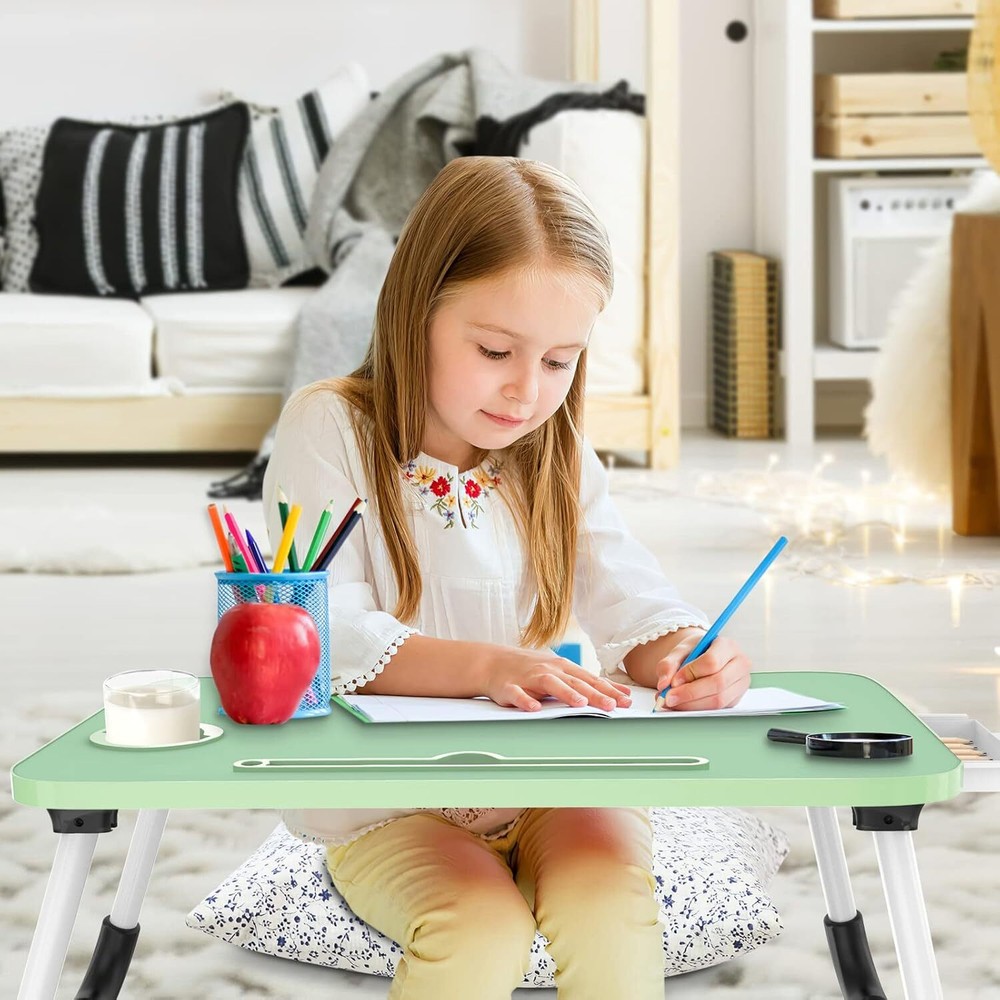 Foldable Laptop Table Multifunctional Table for Eating and Working on the Sofa