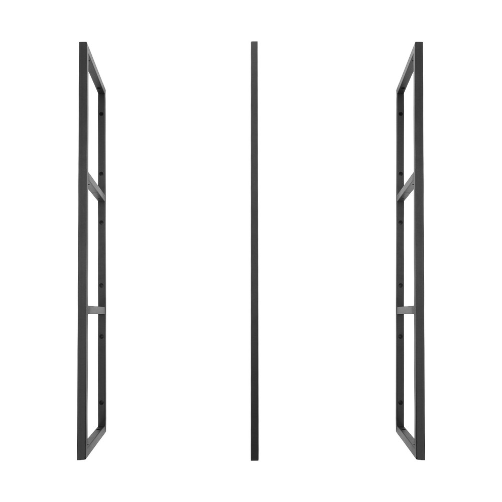 3PCS Rectangular Shelf Bracket Wall/Floor/Ceiling Mount Storage Shelving Bracket