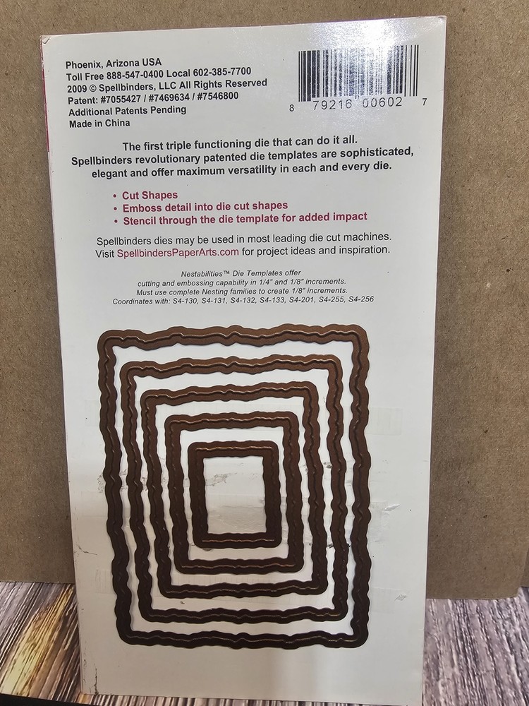 Spellbinders S4-202 LARGE DECKLED RECTANGLES SET OF 5