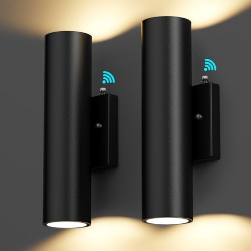 GOBRIGHT 2-PACK DUSK TO DAWN LED OUTDOOR LIGHTING MODERN WALL - Scratch & Dent