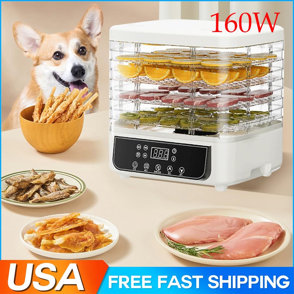5-Trays Food Dehydrator Machine Adjustable Temperature for Jerky/Fruit/Vegetable