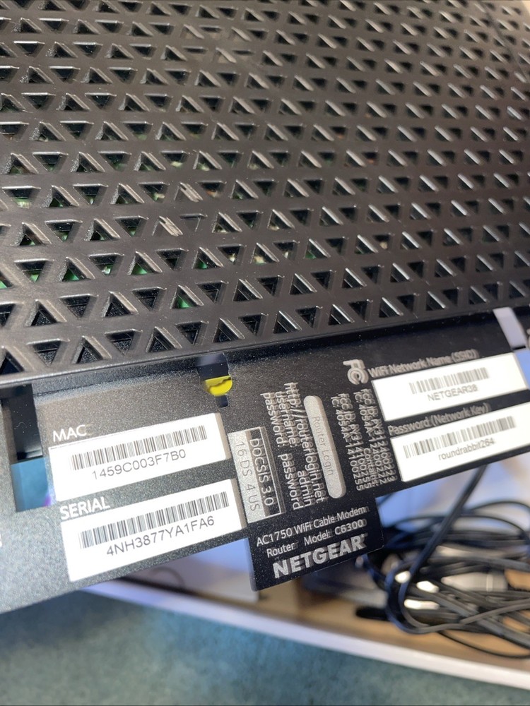 NETGEAR AC1750 WiFi Cable Modem Router DOCSIS 3.0