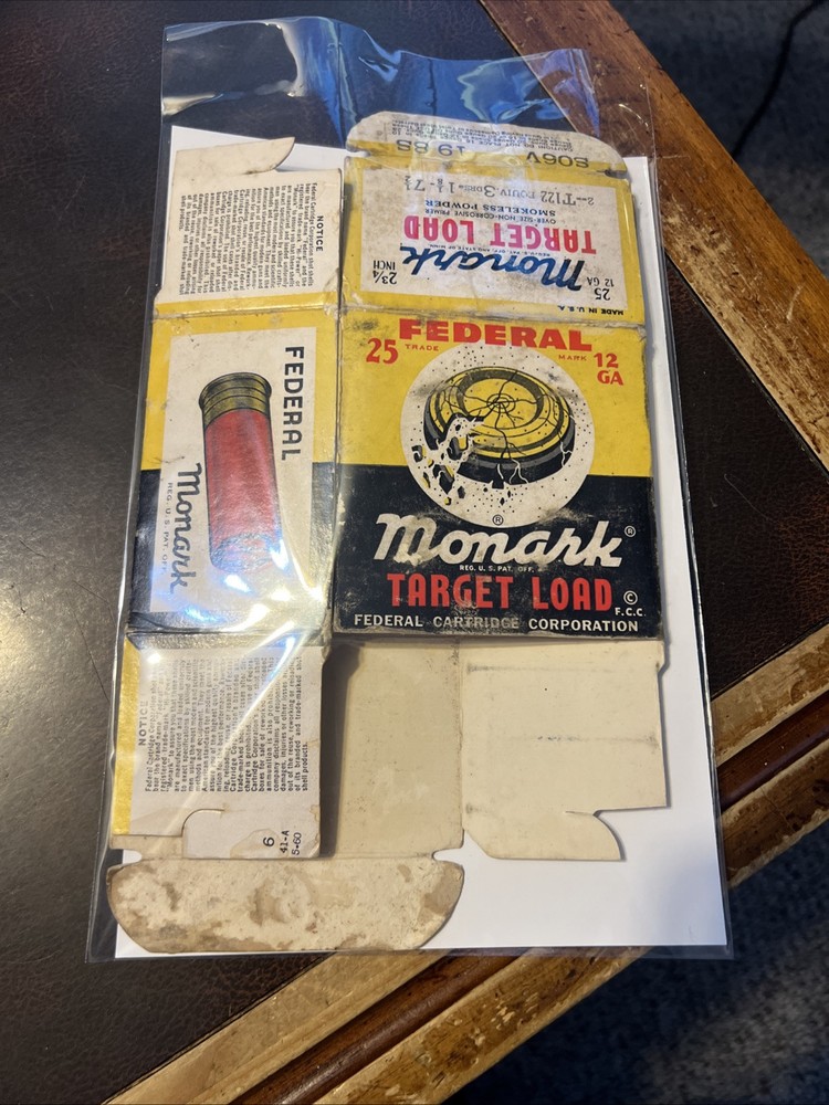 Vintage Empty Ammunition Box Federal Target Load Monark