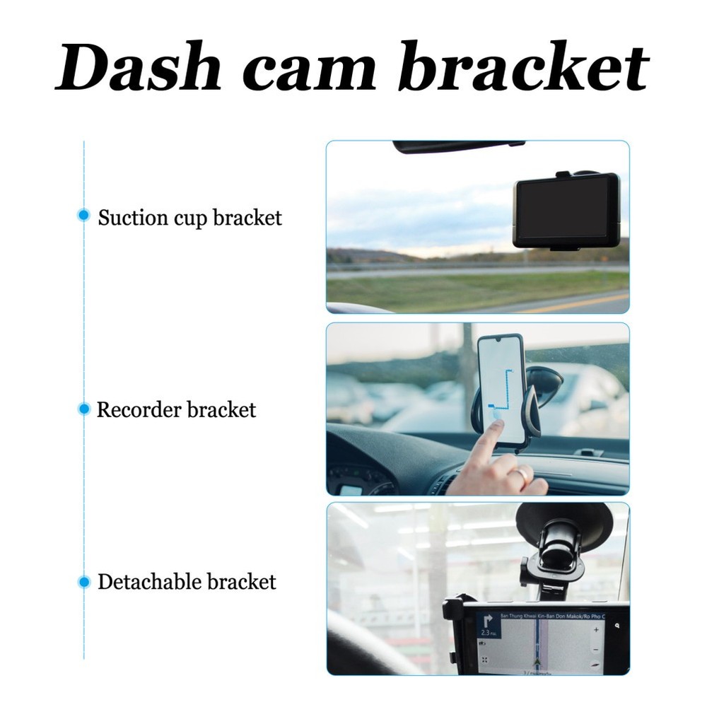 2 Pcs Suction Cup Mount for Camera Car Window Dash Board Recorder Holder