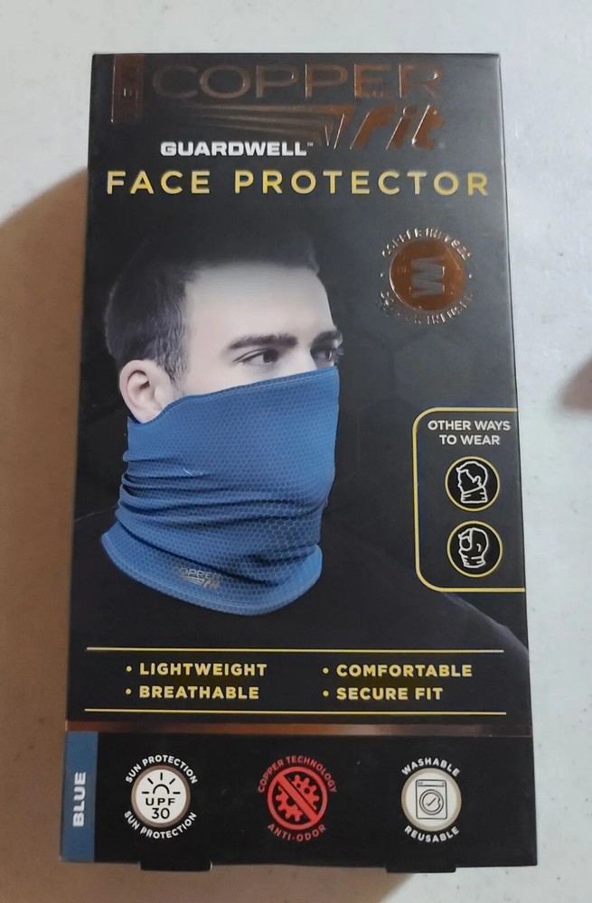 Copper Fit Guardwell Blue Face Protector Mask D30