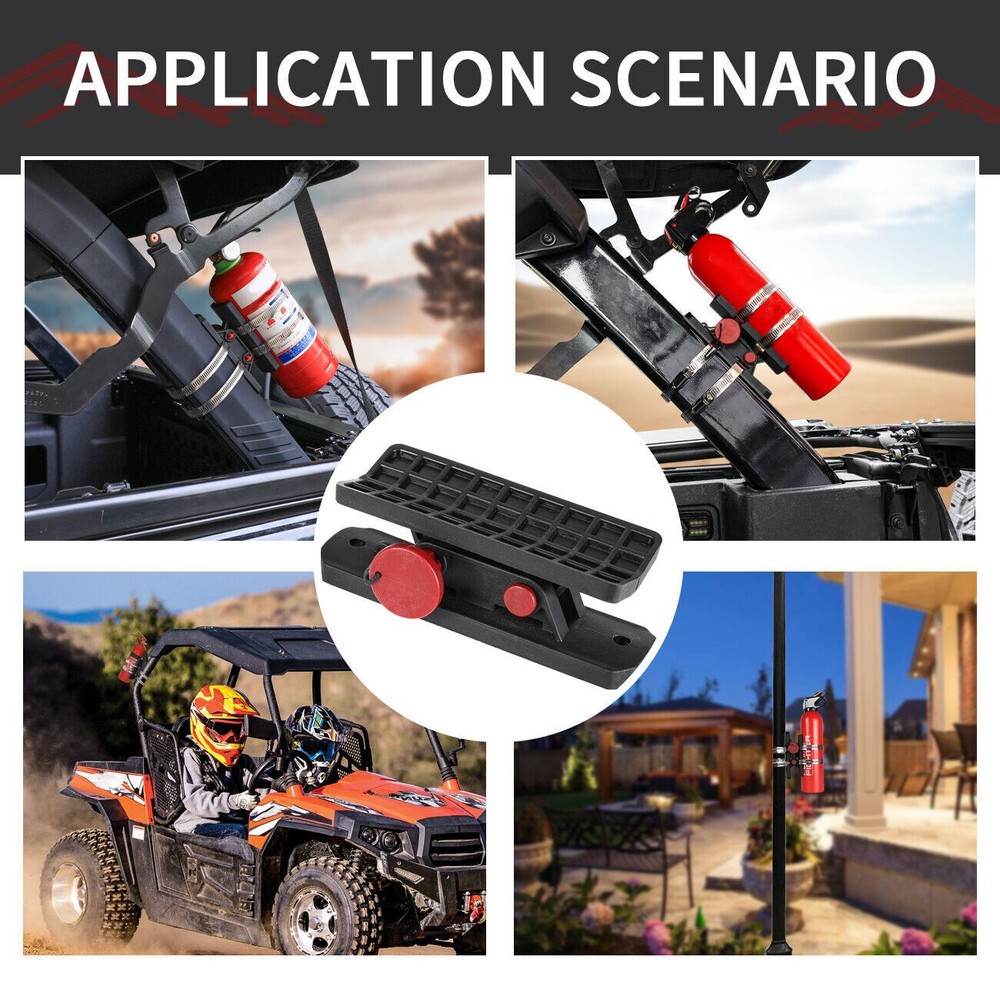 Adjustable Roll Bar Fire Extingui Quick Release UTV Fire Extinguisher Mount Kits