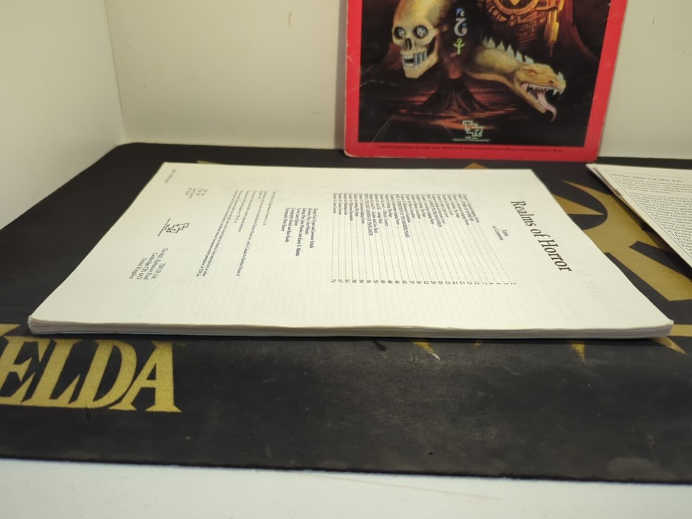 1987 Advanced Dungeons & Dragons Super Module Realms Of Horror 9209 - Complete