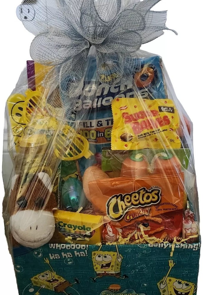 SPONGE BOB gift basket New Handmade