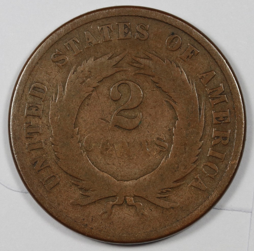 1871 2 Cent Piece. "Perfect" Good. 184953
