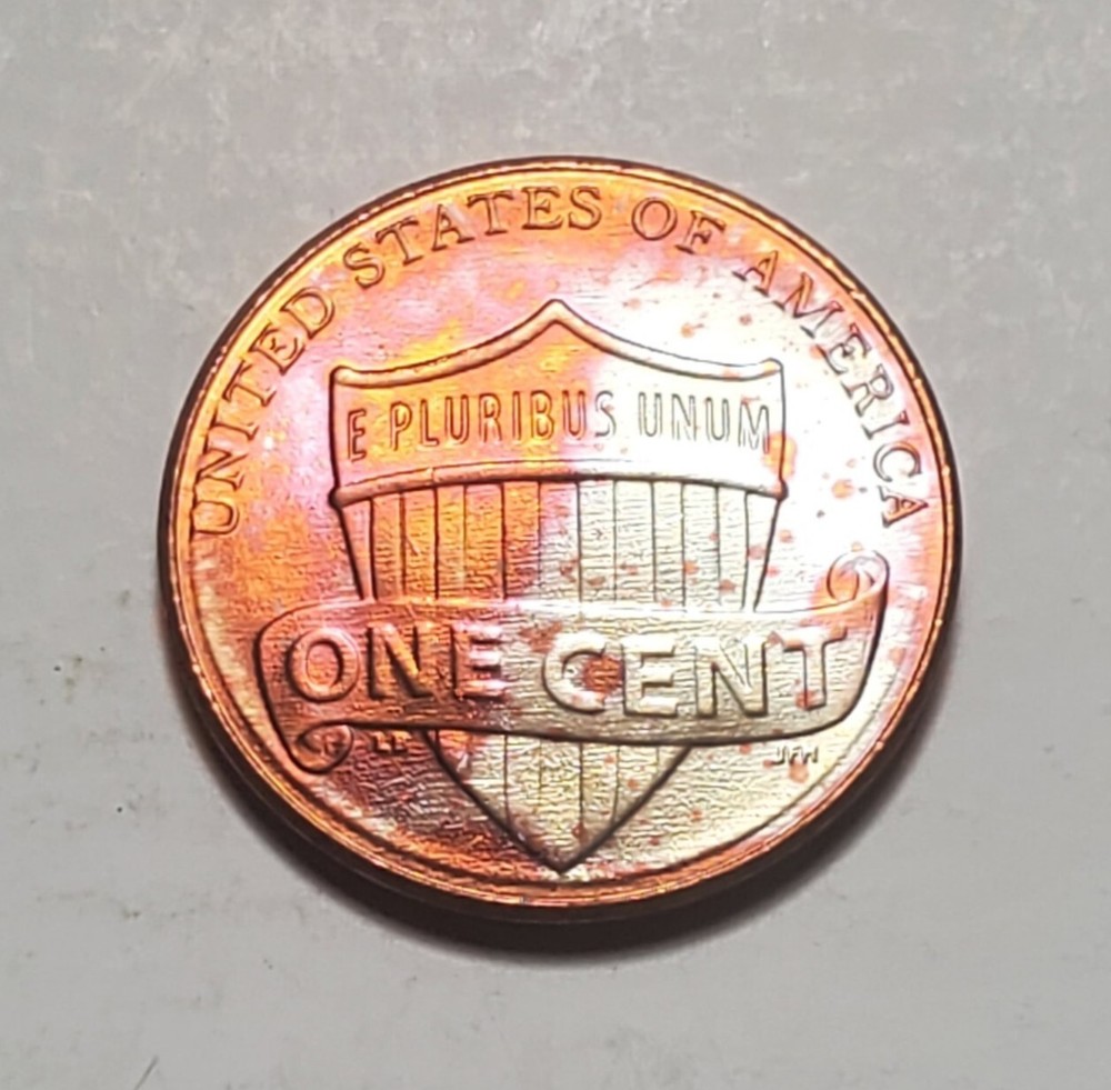 TONED 2012 D  LINCOLN SHIELD PENNY UNC #C7300