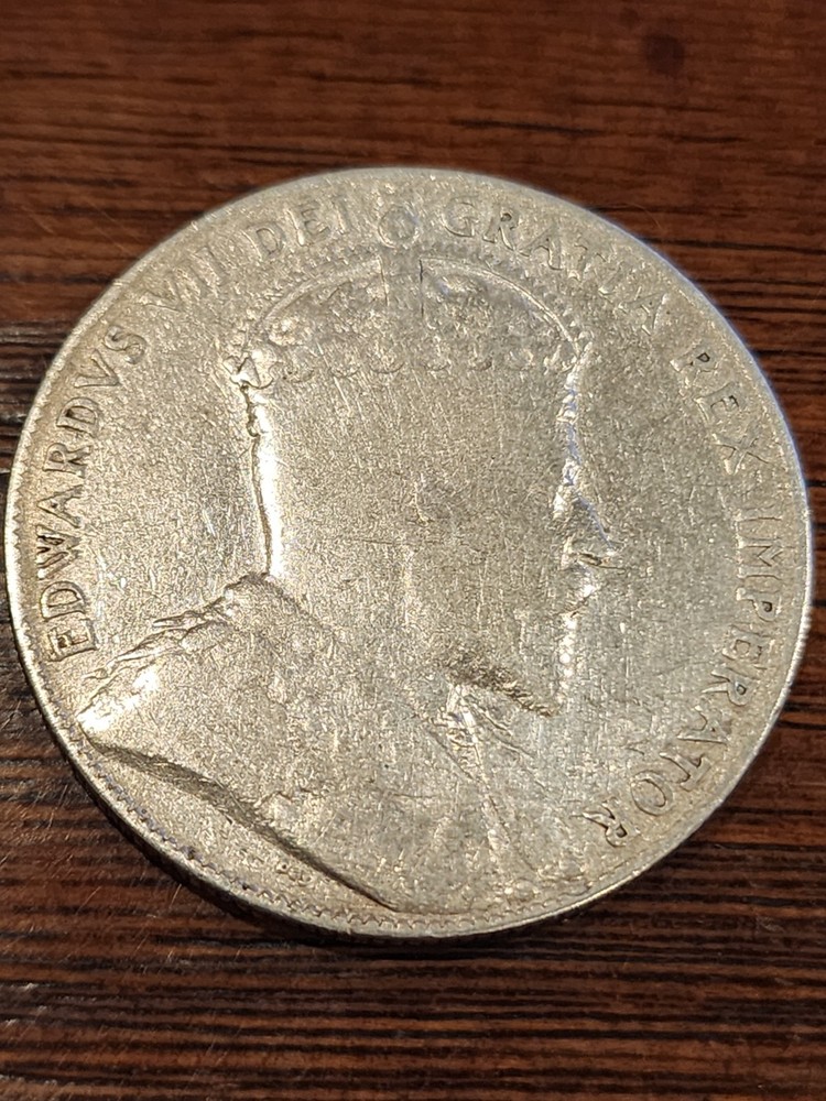 1909 Canada 50 Cents Silver Coin