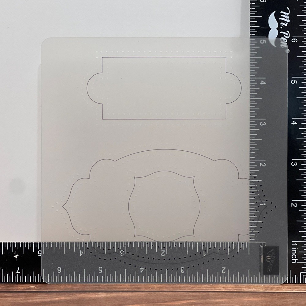 Stampin Up! Stencils 5-Piece Set With Case