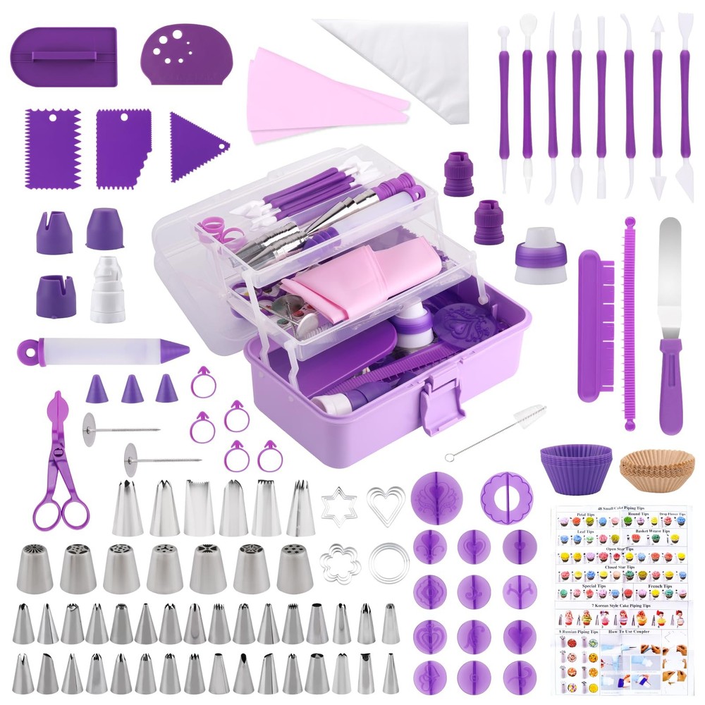 Cake Decorating Kit: Decorating Supplies Tools Kit 235 PCS Baking Accessories