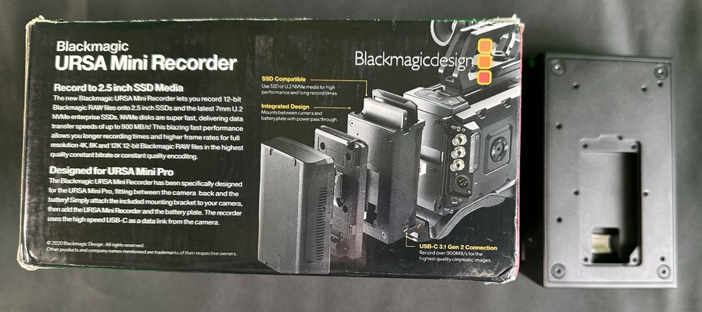 BLACKMAGIC DESIGN URSA MINI RECORDER (works with 12k)
