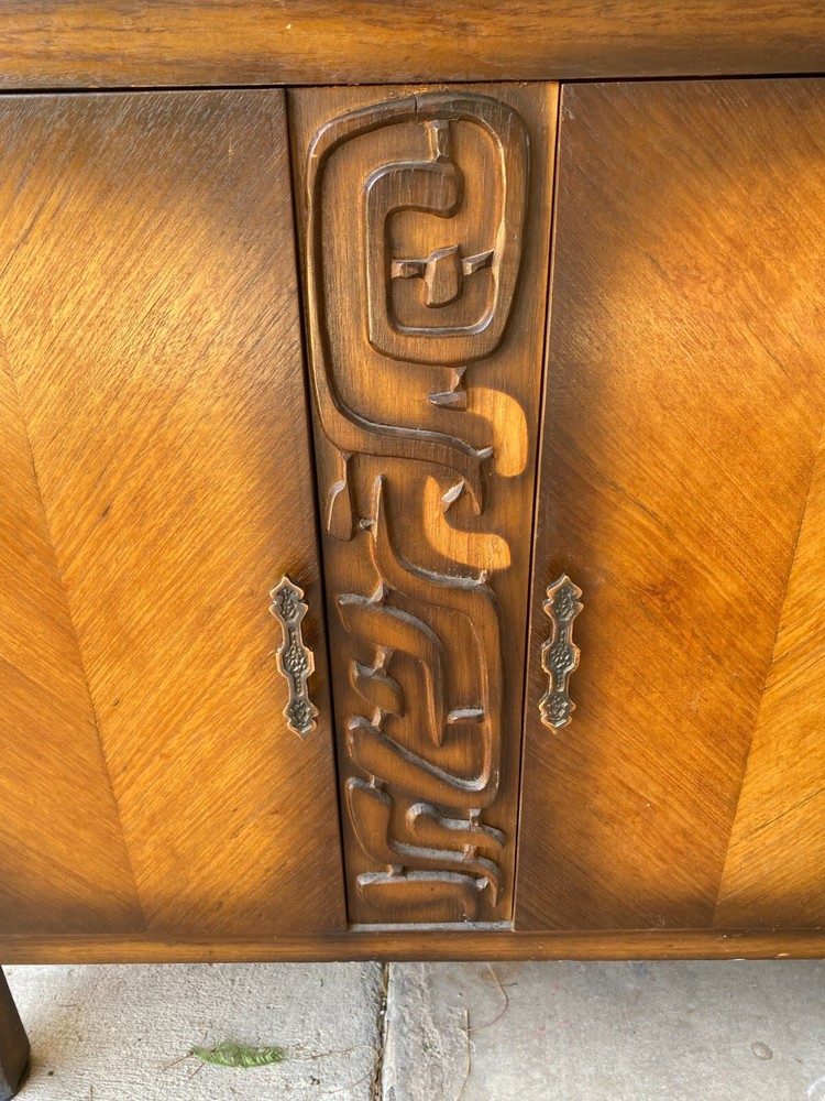 Mid 20th Century Brutalist Tessellated Sideboard
