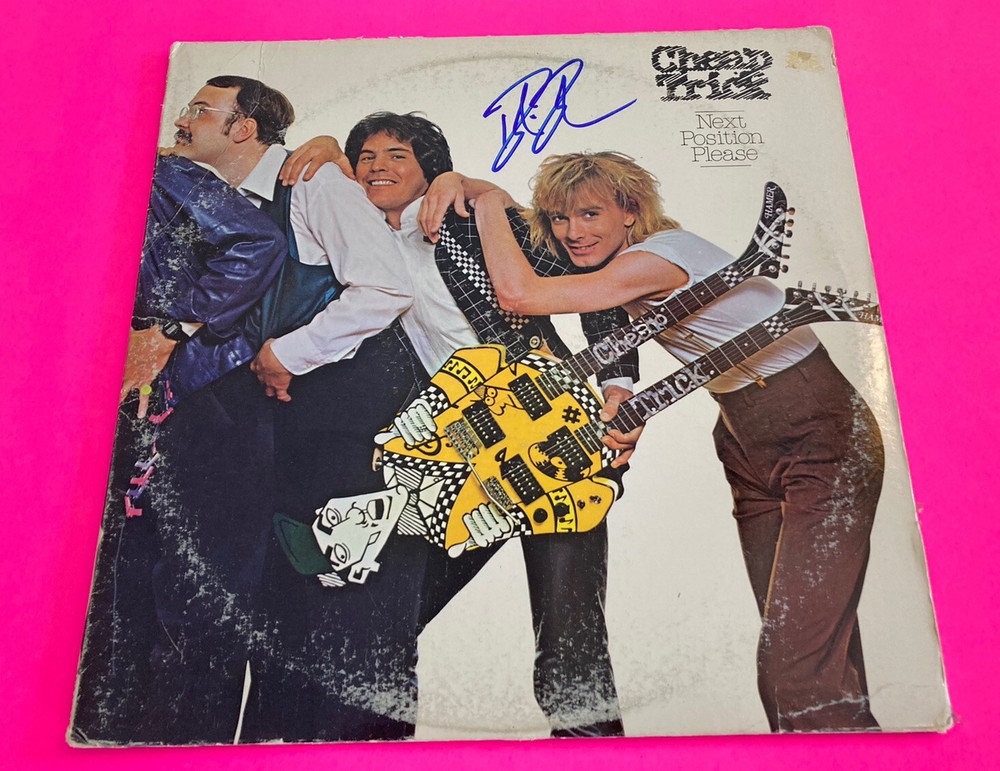 ROBIN ZANDER SIGNED CHEAP TRICK NEXT POSITION PLEASE VINYL LP *EXACT PROOF*