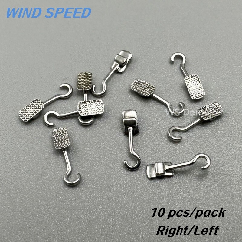Dental Orthodontic Crimpable Hook Sliding Hooks Vertical Bonding Left Right