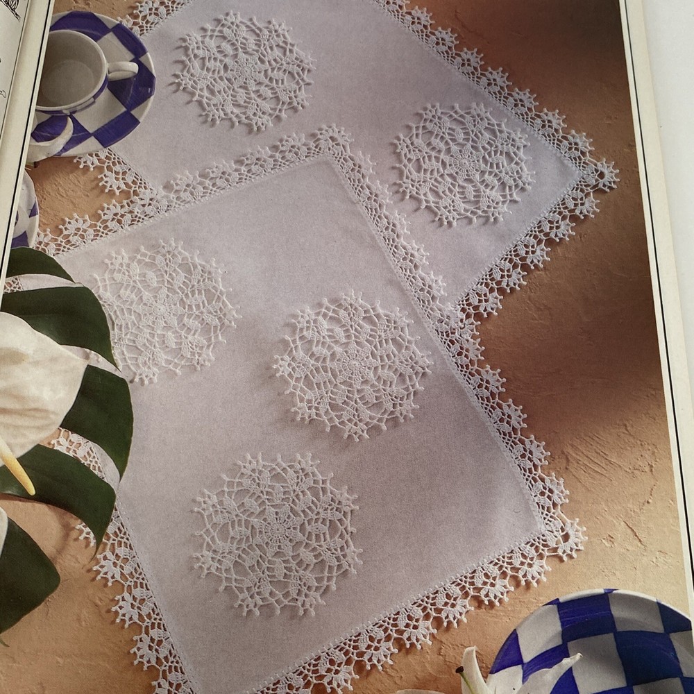 Magic Crochet Magazine 34 Projects Issue Number 98 Oct. 1995 Doily Tablecloth