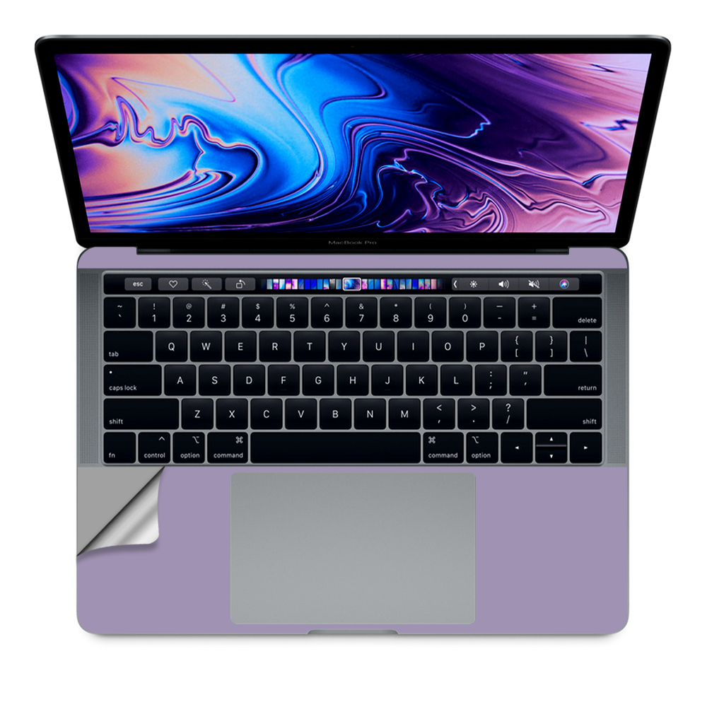 Skin Decal Wrap for MacBook Pro 13" Retina Touch, Solid Lavendar